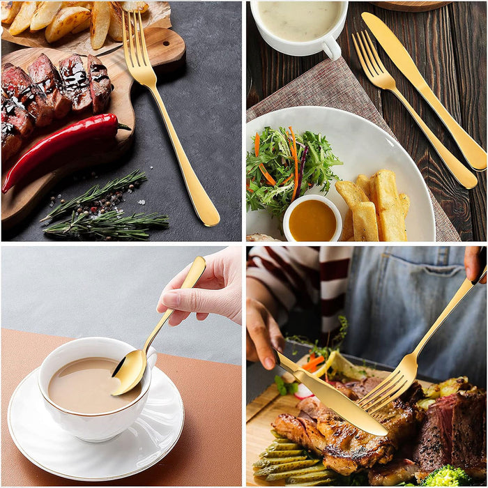 20 Or 40 Pcs Stainless Steel Cutlery Set Polished Finish