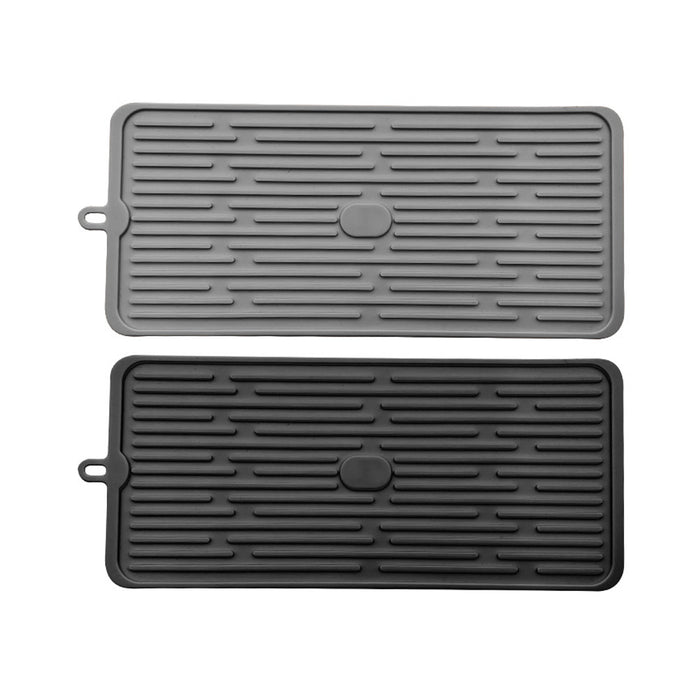 Silicone Drainage Mat Non-Slip Heat Resistant Kitchen Drying Pad 47x20cm