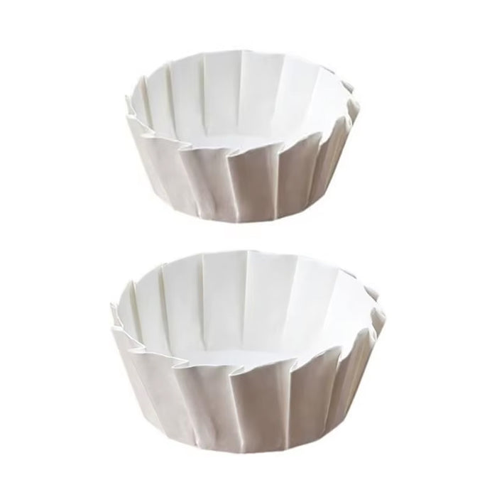 100PCS Non-stick Oil-proof Cake Paper Trays Heat-Resistant Baking Food Serving Plates