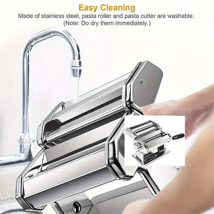 Stainless Steel Noodle Maker 7 Thickness Settings 2mm 4mm