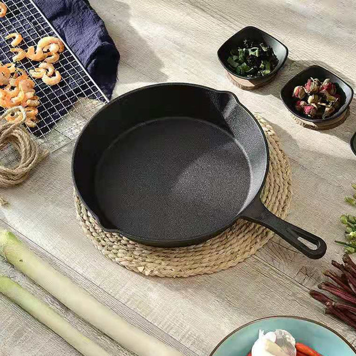 3Pcs Cast Iron Frying Pan Set Non-Stick for All Stovetops