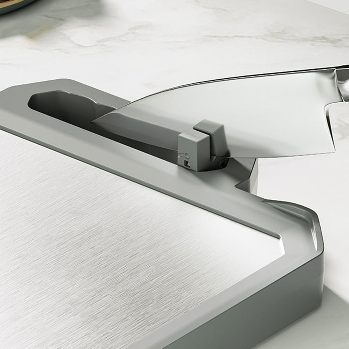 Stainless Steel Double Sided Cutting Board With Ruler