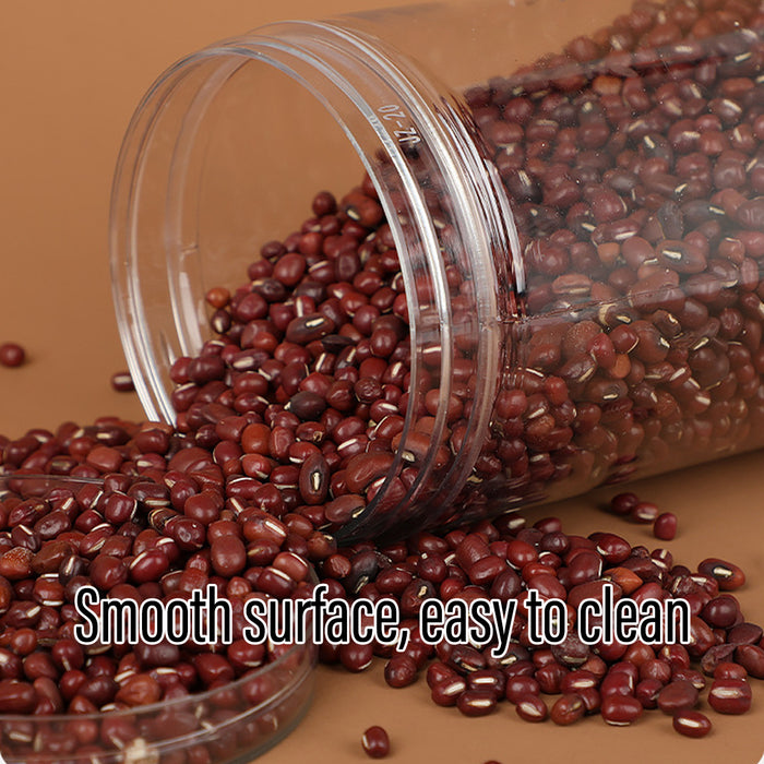 50 Pcs Wide Mouth Plastic Storage Bottles Airtight Screw Top Lids