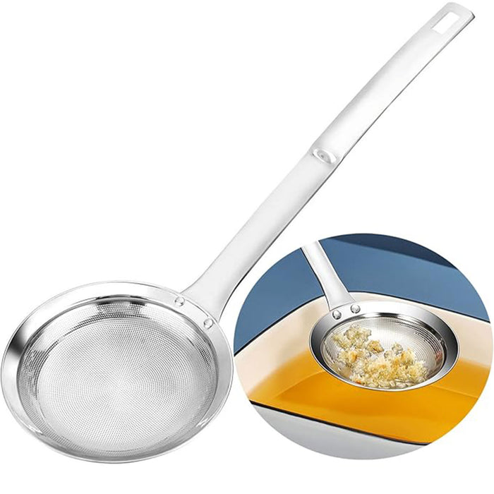 Oil Separator Spoon Stainless Steel Fine Mesh Skimmer
