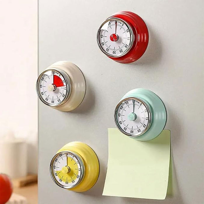 Stainless Steel Magnetic Mechanical Kitchen Countdown Timer