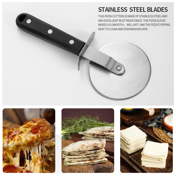 Pizza Wheel Cutter Stainless Steel POM Handle 22.1cm