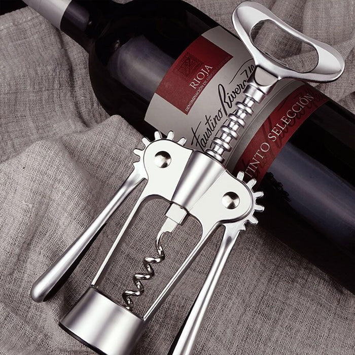 3 Pcs Stainless Steel Wine Corkscrew Bottle Opener Set