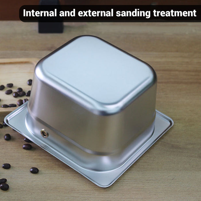 Stainless Steel Coffee Grounds Bucket with Rubber Buffer Rod