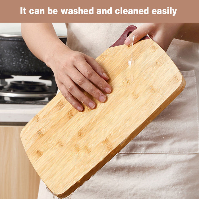 3 Pcs Bamboo Cutting Board Set with Silicone Corners