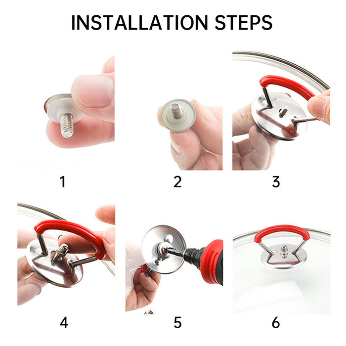 Universal Ring Pot Lid Handle Stainless Steel Heat Resistant