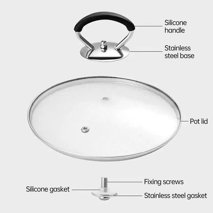 Universal Ring Pot Lid Handle Stainless Steel Heat Resistant