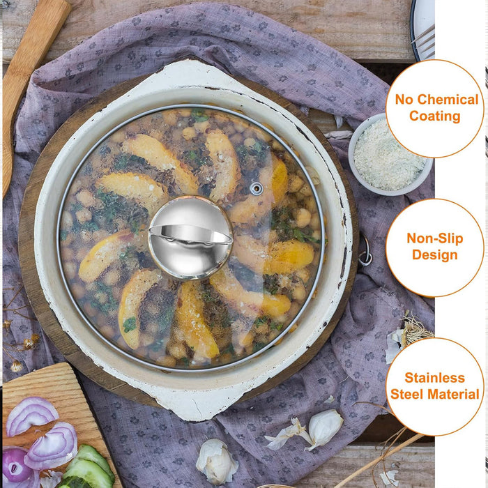 Universal Ring Pot Lid Handle Stainless Steel Heat Resistant