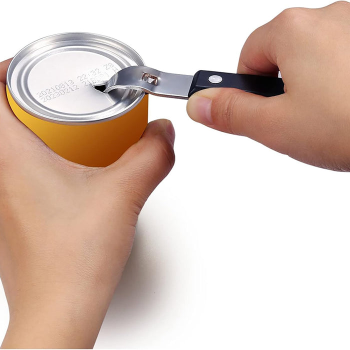 4 Pcs Stainless Steel Bottle Opener Double Head ABS Handle