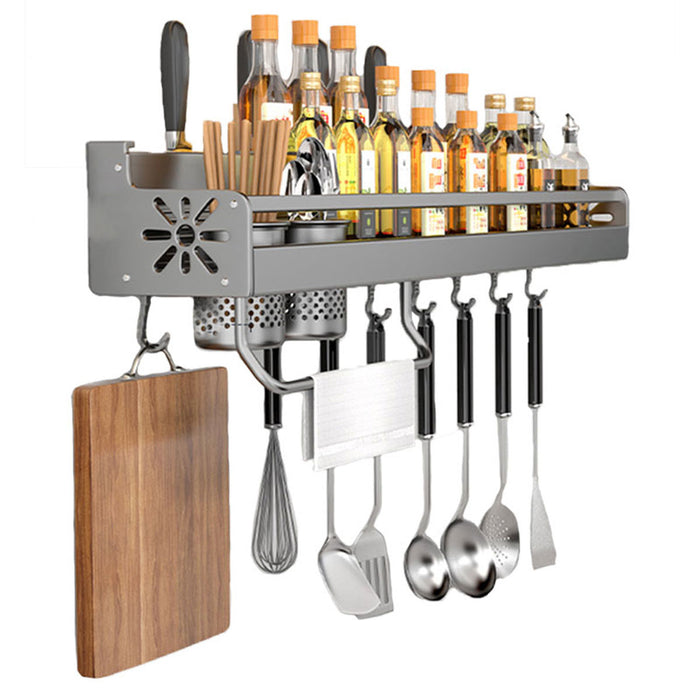 Perforation Free Kitchen Storage Rack Wall Mounted