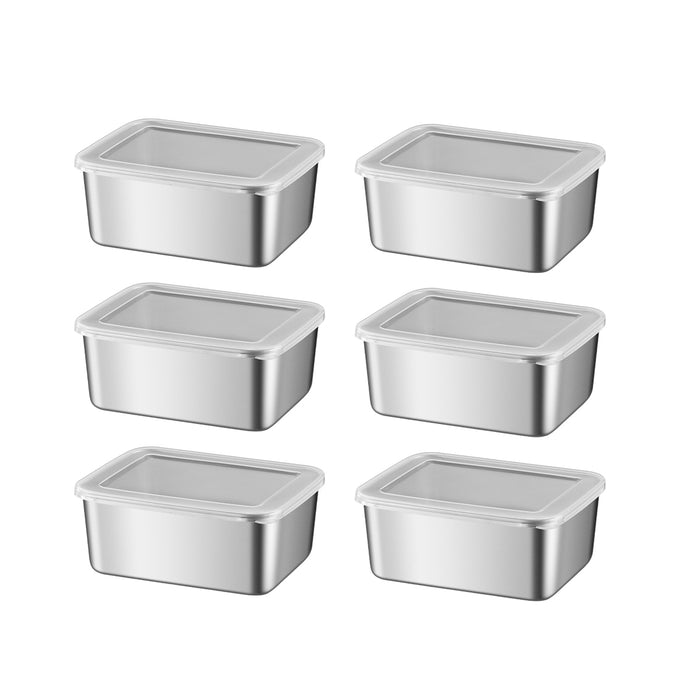 Stainless Steel Food Container Box Set of 6