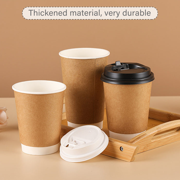 50 Pcs Disposable Coffee Cup Lids Flip-Top 9cm Food Grade