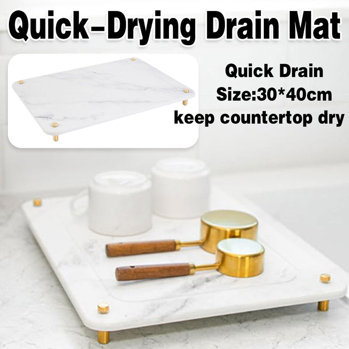 Diatom Mud Water-Draining Pad for Kitchen Faucet and Washbasin 30x40cm