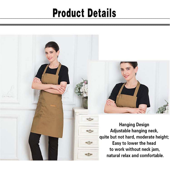 Work Apron with Adjustable Neck Waist Belt