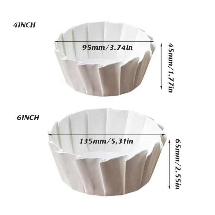 100PCS Non-stick Oil-proof Cake Paper Trays Heat-Resistant Baking Food Serving Plates
