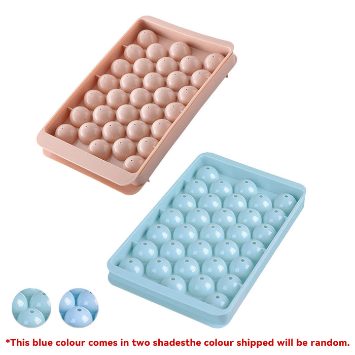 33-Grids Ice Sphere Mold, Food-Grade Ball Maker for Whiskey, Cocktails, Coffee