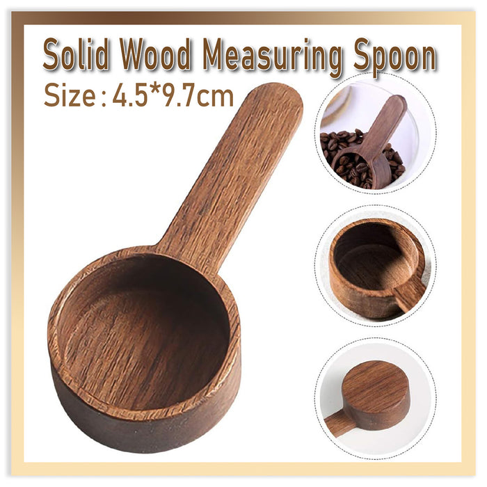 Black Walnut Coffee Measuring Spoon Solid Wood Handle
