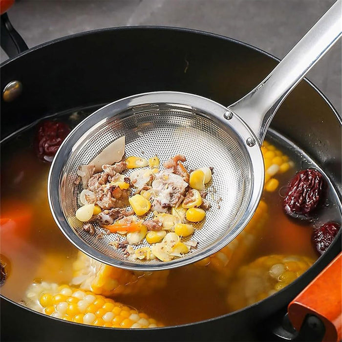 Oil Separator Spoon Stainless Steel Fine Mesh Skimmer