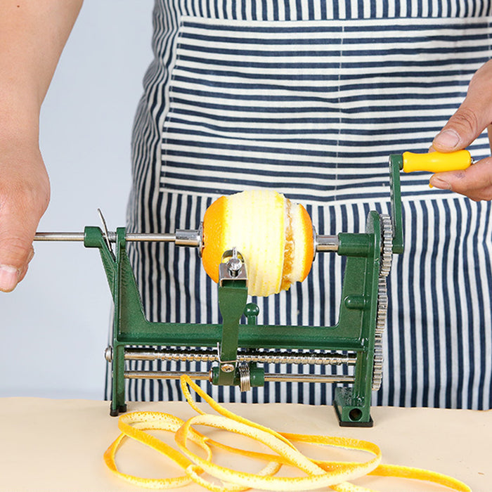 Stainless Steel Orange Peeler Tool 9.84in Green Yellow