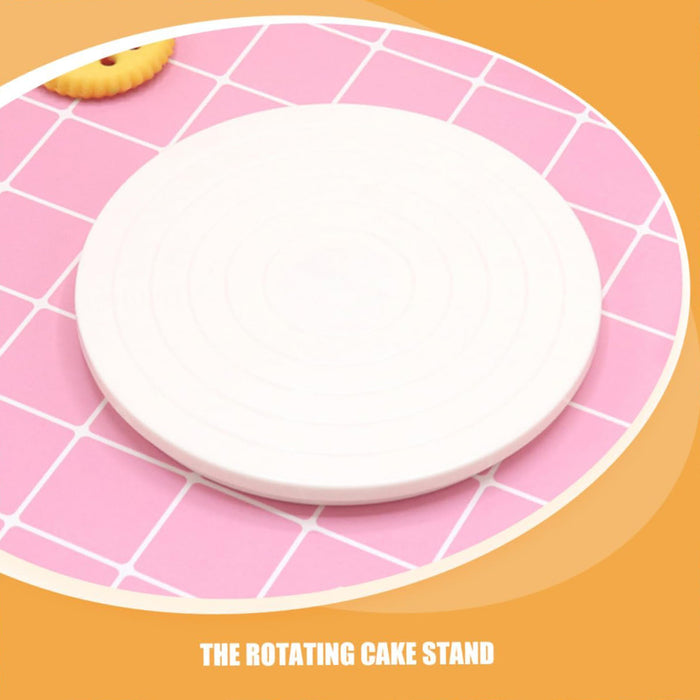 Mini Cake Turntable 14cm with Silicone Base and Scale Markings