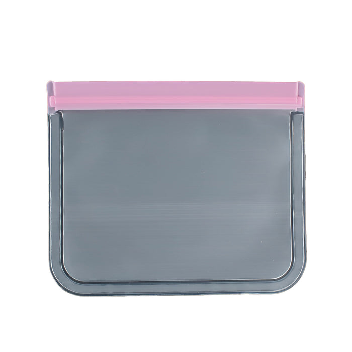 10 Pcs Reusable Food Storage Bags Ziplock PEVA Frosted 21.5x18cm