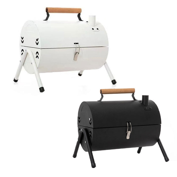 Portable Charcoal BBQ Grill with Foldable Legs and Dual Air Vents