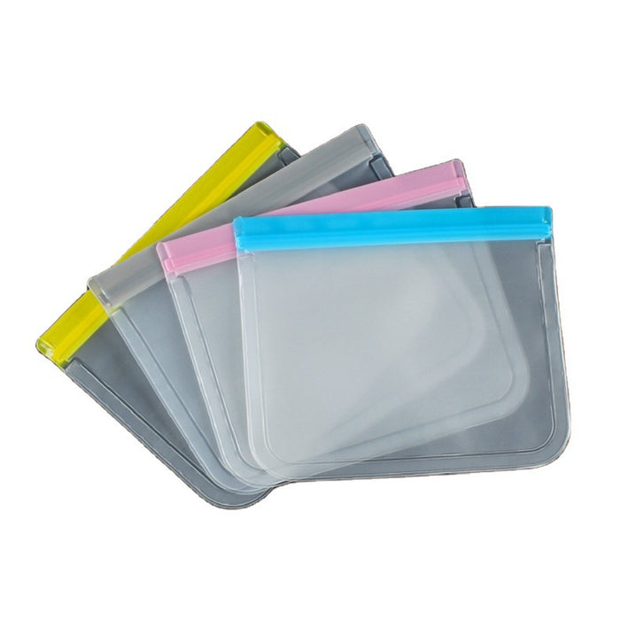 10 Pack Reusable Food Storage Bags Ziplock PEVA Frosted 26x20cm
