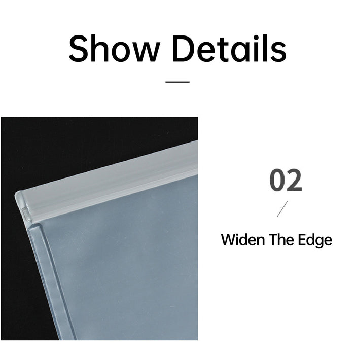 10 Pack Reusable Food Storage Bags Ziplock PEVA Frosted 26x20cm