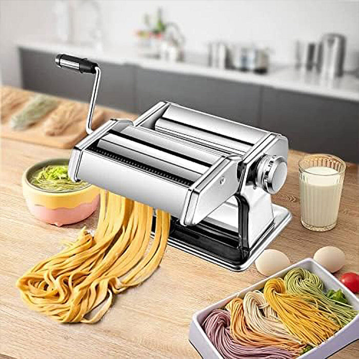 Stainless Steel Noodle Maker 7 Thickness Settings 2mm 4mm