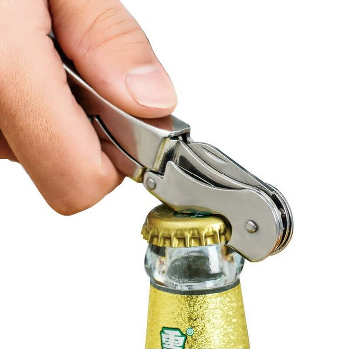 Corkscrew with Foil Knife Bottle Opener Capsule Cutter, 12cm