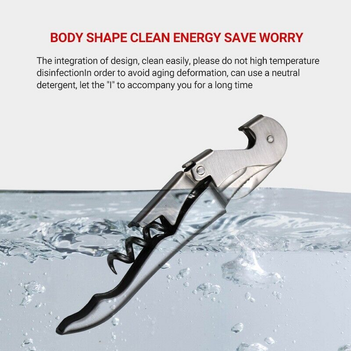 Corkscrew with Foil Knife Bottle Opener Capsule Cutter, 12cm