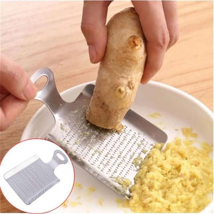 Stainless Steel Garlic Ginger Grater Fine Grinding Kitchen Tool