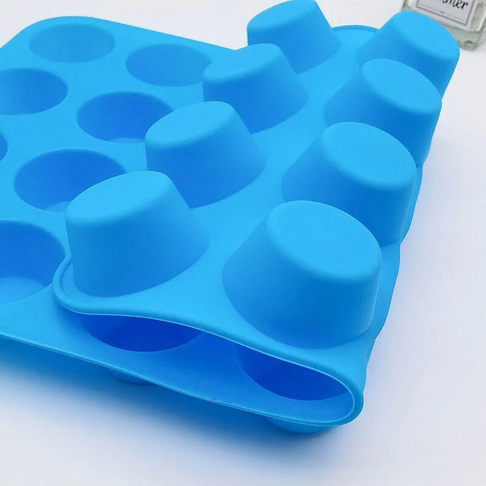 24 Cavity Silicone Baking Mold Mini Cupcake Muffin Tray
