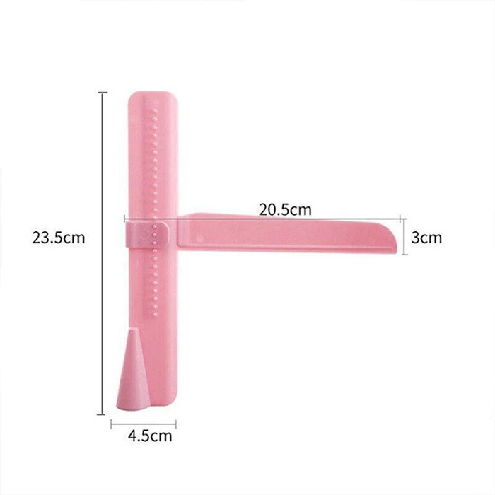 Adjustable Fondant Cake Scraper Smoother Food-Grade Plastic 23.5 x 20.5 cm