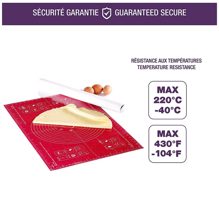 Silicone Rolling Mat Food Grade Non Stick with Measurement Scales