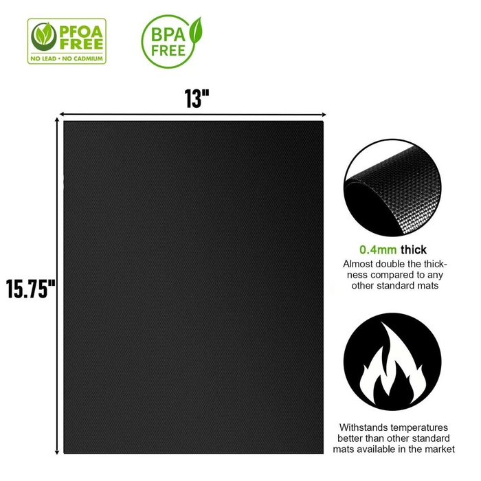 BBQ Grill Mats Non Stick PTFE Reusable Cooking Sheets