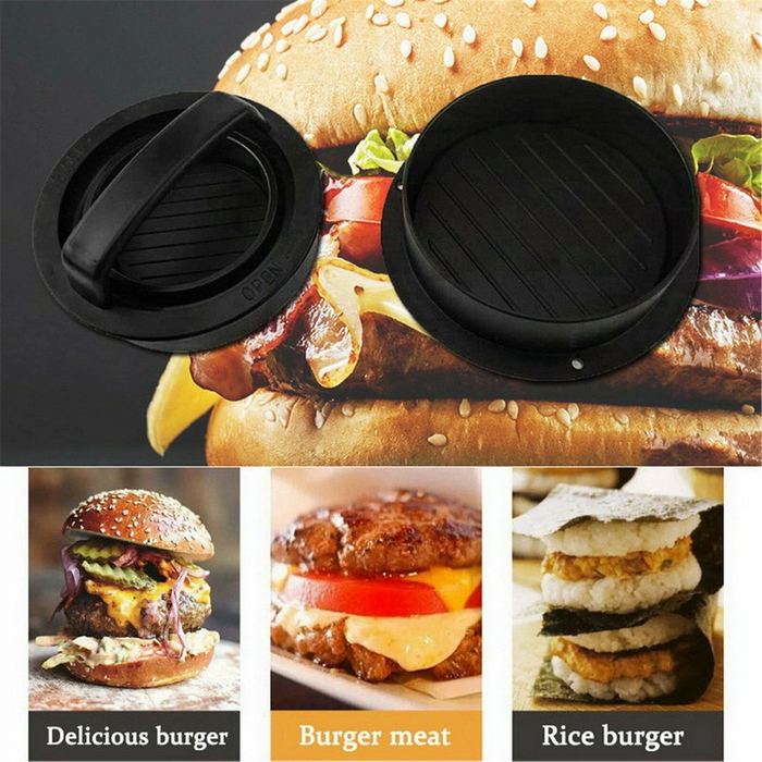 Hamburger Patty Press ABS Non-Stick Burger Maker with Anti-Slip Handle