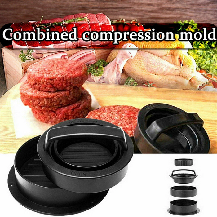 Hamburger Patty Press ABS Non-Stick Burger Maker with Anti-Slip Handle