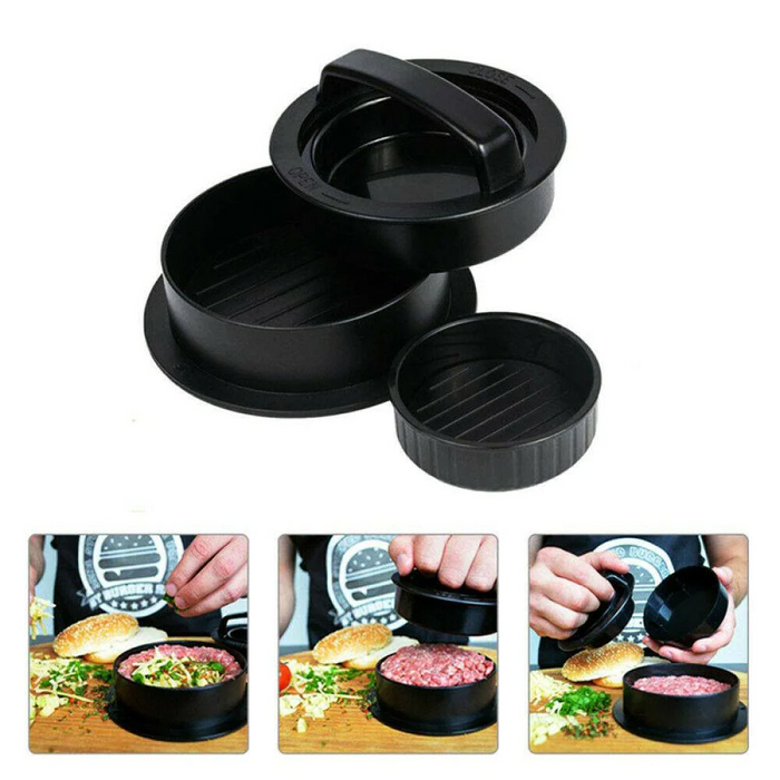 Hamburger Patty Press ABS Non-Stick Burger Maker with Anti-Slip Handle