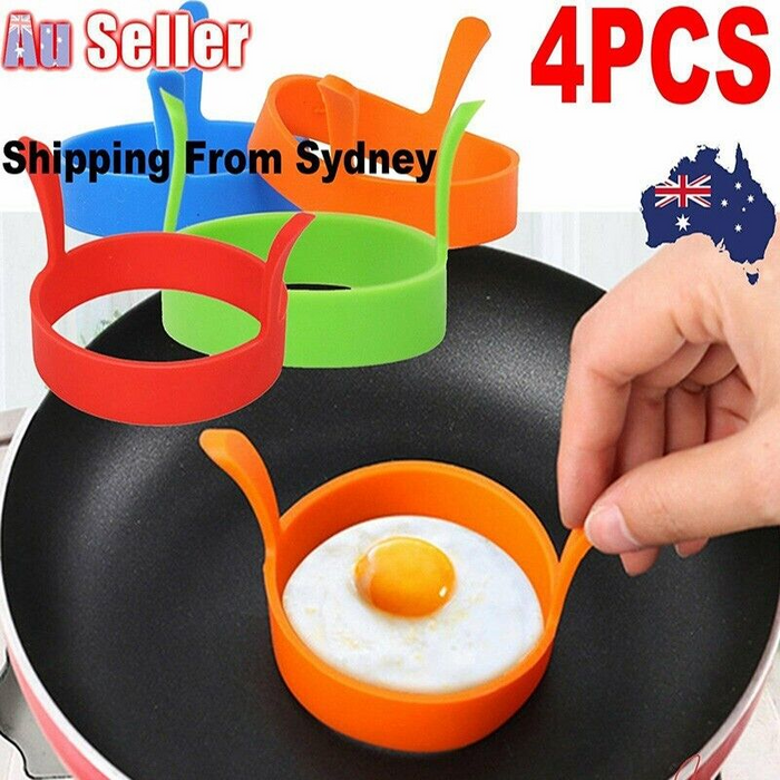 PCS Silicone Egg Poacher Moulds Round Ring (Random Colours)