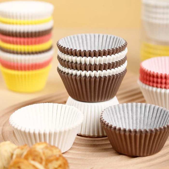 1000PCS Muffin Cases Liners Coloured Cake Boards Baking Patty Pan Cupcake Case