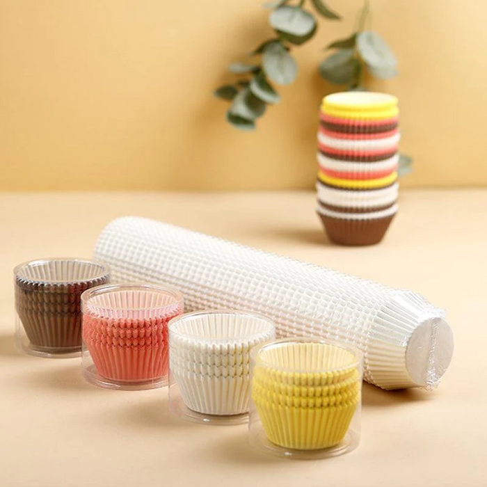 1000PCS Muffin Cases Liners Coloured Cake Boards Baking Patty Pan Cupcake Case