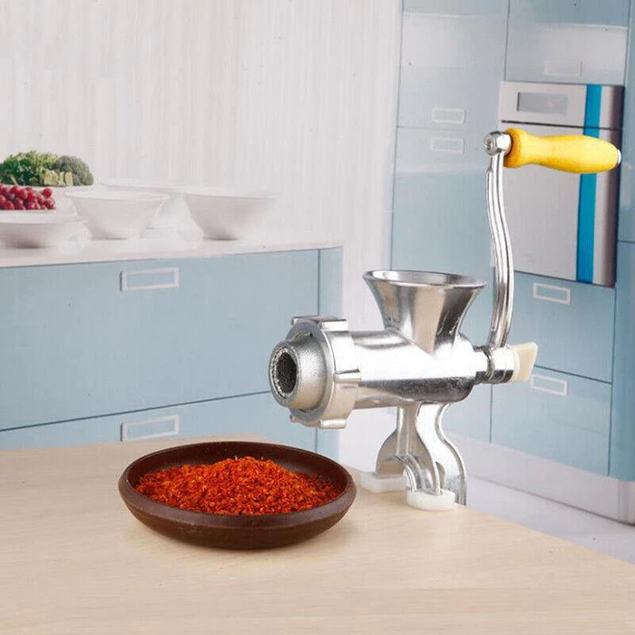 Stainless Steel Manual Meat Grinder Mincer with Handle