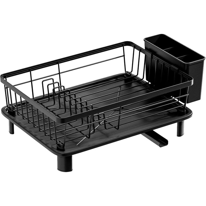 Multifunctional Dish Rack with Sink Drain Tray Organizer