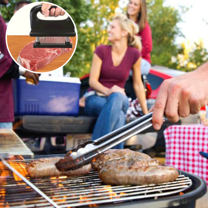 Stainless Steel Meat Tenderizer Needle Tool With Safety Cover