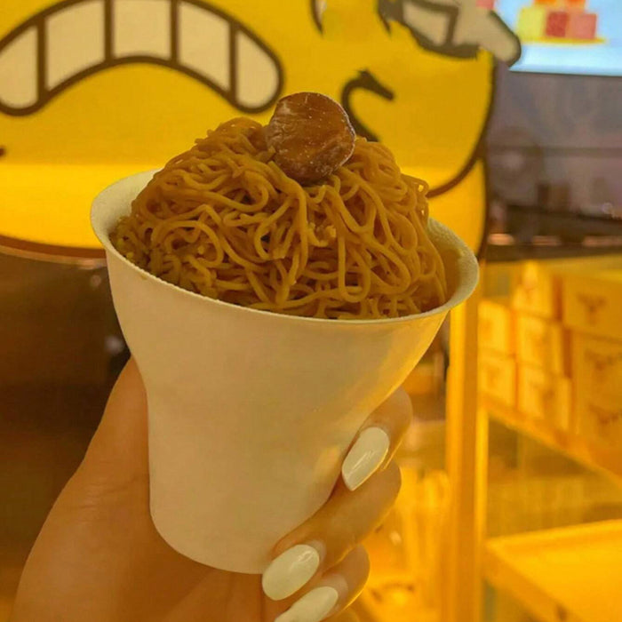 50 Pcs Sugarcane Pulp Ice Cream Cups White Biodegradable